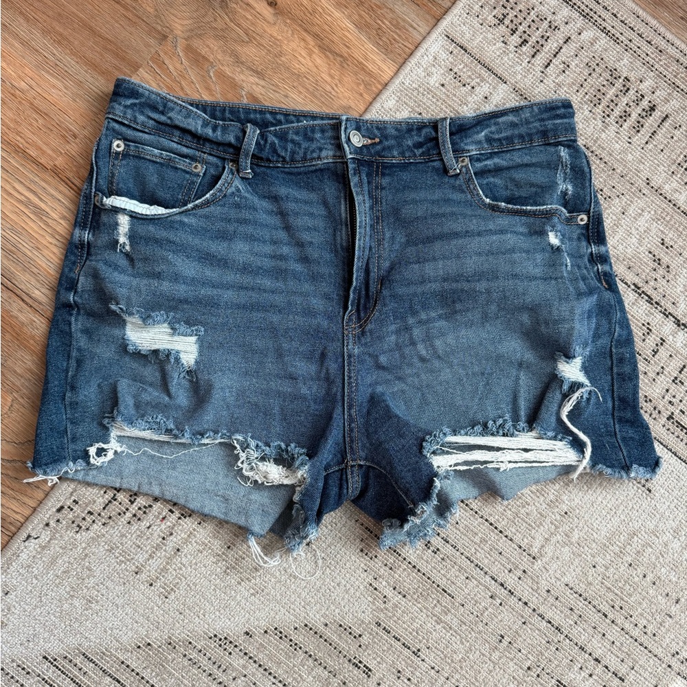 Distressed Denim Women Shorts